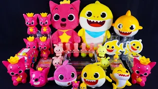 "Pinkfong & BabyShark" Slime Mixing Random into Slime! #Satisfying #SlimeVideos #ASMR #슬라임 (4)