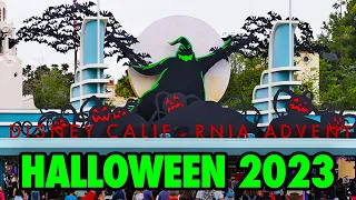 Disney California Adventure Halloween 2023 - Walkthrough, Coco's Plaza de Familia & Cars Land [4K]