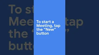 Learn to create or join instant meetings in Google Meet