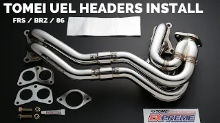 Tomei UEL Header install on 2017 Toyota 86