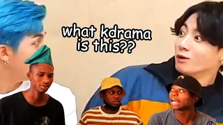 NIGERIANS REACT TO BTS kdrama worthy MOMENTS i think about a lot | BTS REACTION