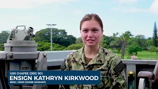 ENS Kathryn Kirkwood and the Surface Warfare Officer Training Pipeline