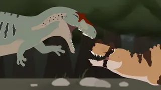 Allosaurus Vs Ceratosaurus | SN Animation
