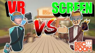 VR Player VS Screen Mode Player! (Rec Room VR)