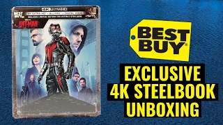 Marvel Ant-Man 4K Blu-ray Best Buy Exclusive Steelbook Unboxing