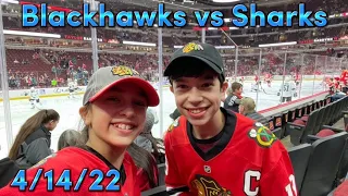The Best Game EVER!!! | 4/14/22 | Blackhawks Game Vlog #1