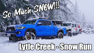 Epic Snowstorm in Southern California - Lytle Creek Snow Wheeling Adventure #offroading