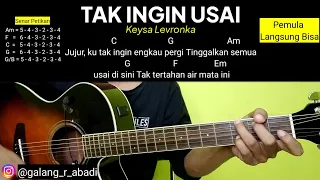 (Chord Mudah) Tak Ingin Usai - Keysa Levronka | Petikan dan genjrengan mudah untuk Pemula