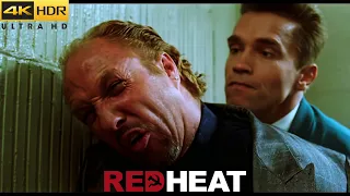 Red Heat Doors are Dangerous Arnold Schwarzenegger James Belushi Classic Movie Clip 4K HDR