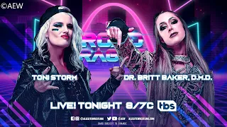 Toni Storm vs Dr. Britt Baker, D.M.D. / Singles Match / AEW Dynamite #141 Road Rager 2022 / WWE 2K22