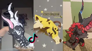 Dragon Puppet Crafts | Paper Dragon TikTok Compilation #118