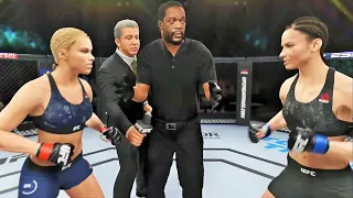 Paige Vanzant vs Maryna Moroz Full Fight - UFC 4 Simulation