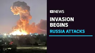 Explosions shatter the dawn in Kyiv as Russian invasion of Ukraine begins | ABC News