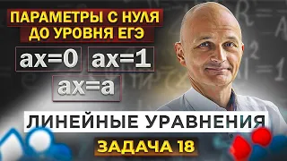 Параметры с нуля до уровня ЕГЭ. Линейные уравнения. Математик МГУ