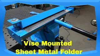 Vise Mounted Sheet metal Folder   Useful DIY Home Made tools
