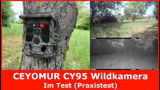 Solar Wildkamera CEYOMUR CY95 || Im Test (Praxistest) (4K 30fps, WiFi & Bluetooth)