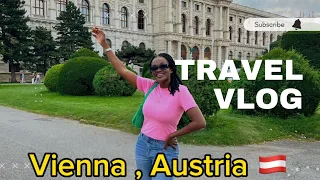 My first time solo traveling to Vienna , Austria !  | travel vlog