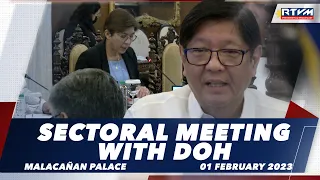 Sectoral Meeting with DOH 02/01/2023