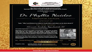 Dr Phyllis Naidoo Memorial Lecture