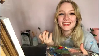 [ASMR] Painting a portrait of you 🧑‍🎨 ~ soft spoken, brush sounds