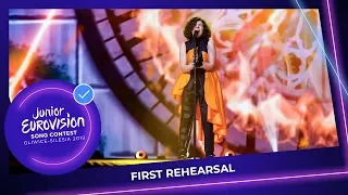 North Macedonia 🇲🇰 - Mila Moskov - Fire - First Rehearsal - Junior Eurovision 2019