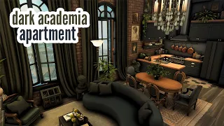 dark academia apartment  The Sims 4 CC speed build