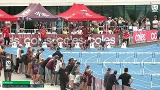 Boys U17 110m Hurdles Final: 2022/23 State Track and Field Championships