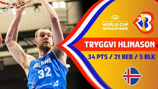 Tryggvi Hlinason with a PERFORMANCE FOR THE AGES! || 34 PTS | 21 REB | 50 EFF