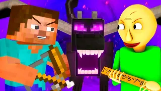 Балди vs Школа Монстров 3: Эндер Дракон (Финал Minecraft Майнкрафт Мобы 3D Анимация Челлендж)