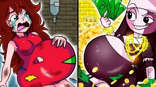 RICH Pregnant vs POOR Pregnant - Who Lives Happier?!! - Friday Night Funkin Animation | GoroZina