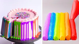 Awesome Rainbow Cake Decorating Ideas | Most Beautiful Colorful Cake Tutorials | Perfect Cake Recipe