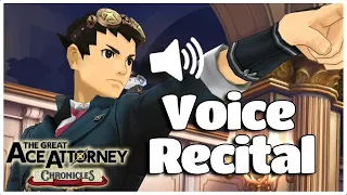 The Great Ace Attorney - Voice Recital Special Content