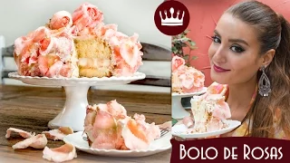 Bolo de ROSAS (sim, essas flores são comestíveis!) | Gabi Rossi | Cozinha do Bom Gosto