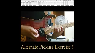 Alternate Picking Guitar Exercise 9