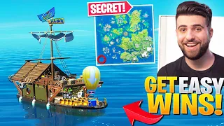 The BEST Spot For EASY Wins in Season 3! (SECRET BOAT!) - Fortnite Educational Commentary