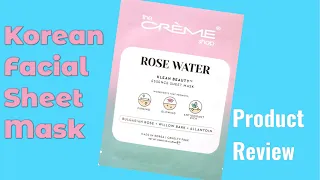 The Creme Shop Rose Water Mask Product Review | K Beauty Skincare | Korean Skincare