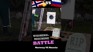 Washing Machine Destruction Battle. Norway VS Russia Part 2