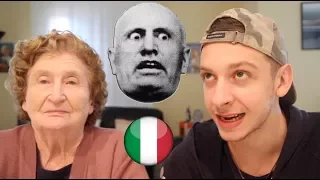 Nonna ricorda la sua vita quando era giovane