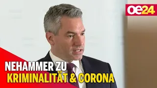 Nehammer informiert über Kriminalität & Corona