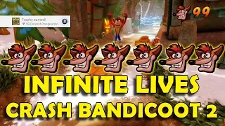 Crash Bandicoot 2: Cortex Strikes Back - Unlimited Lives Exploit (99 Lives in 7 Minutes)