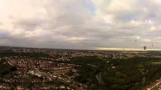 Bristol International Balloon Fiesta 2013 Hot Air Balloon Flight Saturday 10th August PM GoPro HD