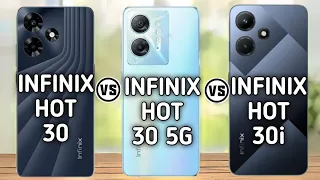 Infinix Hot 30 Vs Infinix Hot 30 5G Vs Infinix Hot 30i. #Trakontech.