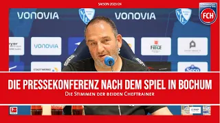 Die Pressekonferenz nach dem Unentschieden gegen den VfL Bochum
