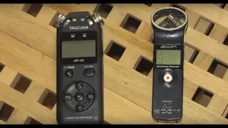 Tascam DR05 vs Zoom H1