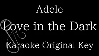 【Karaoke Instrumental】Love in the Dark / Adele【Original Key】