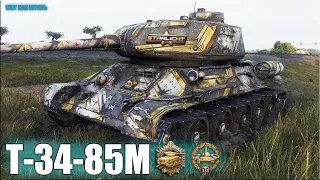Статист на Т-34-85М УНИЧТОЖАЕТ ✅ World of Tanks лучший бой