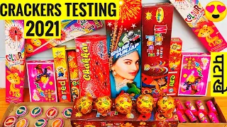 DIFFERENT TYPES OF CRACKERS TESTING 2021 | NEW CRACKERS 2021 | DIWALI KE PATAKHE 2021 | FIRECRACKERS