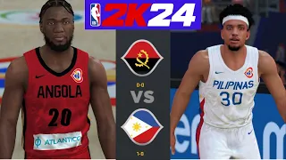 FIBA World Cup 2023 l New Look Gilas Pilipinas (1-0) vs Angola (0-0) | NBA 2K Gameplay