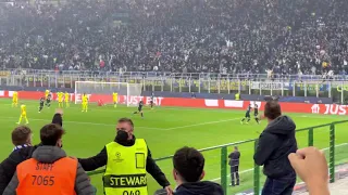 Eden Dzeko goal, Inter Milan vs FC Sheriff, from stadium.