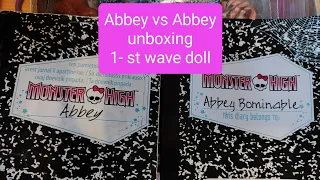 Эбби и Эбби, Abbey vs Abbey, unboxing, распаковка куклы Monster High.